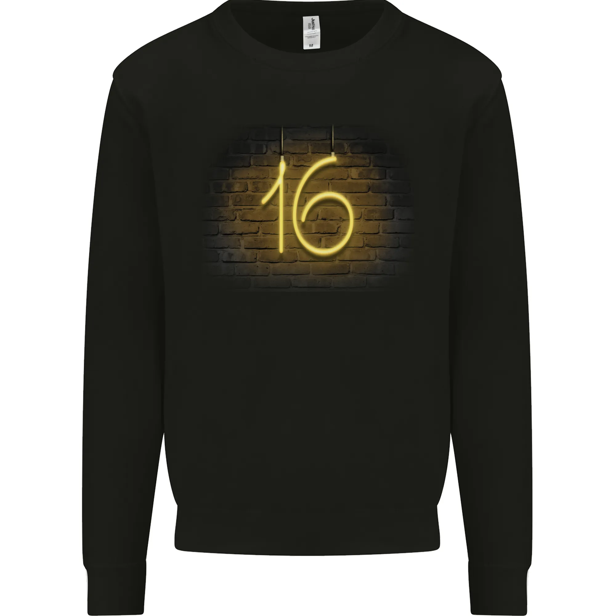 16th Birthday Neon Lights 16 Year Old Mens Sweatshirt Jumper