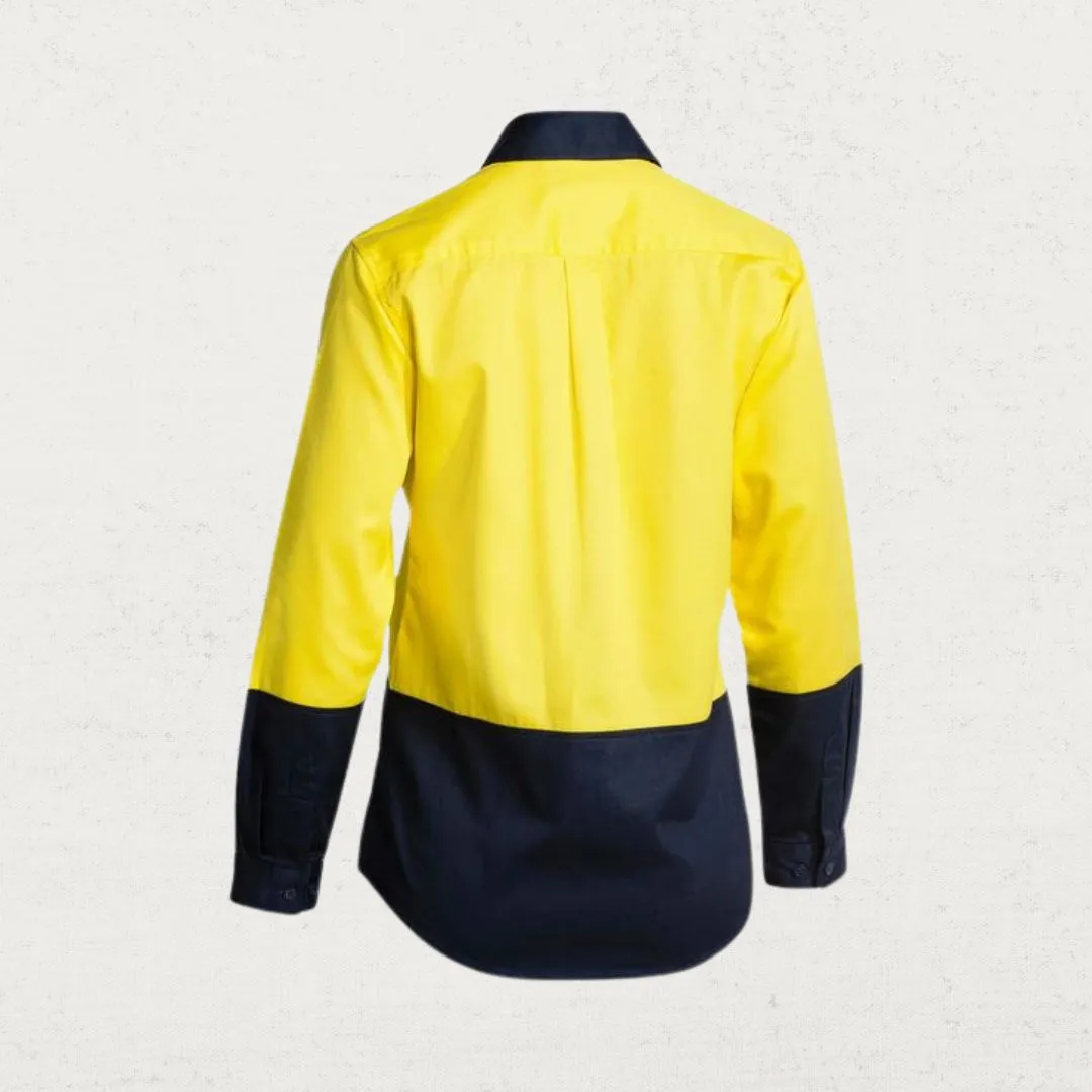 190gsm Hi Vis Two Tone Drill Long Sleeve Shirt