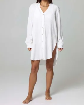 2024 J Valdi Plus Long Sleeve Button Down Long Cover-Up Shirt - J11594W