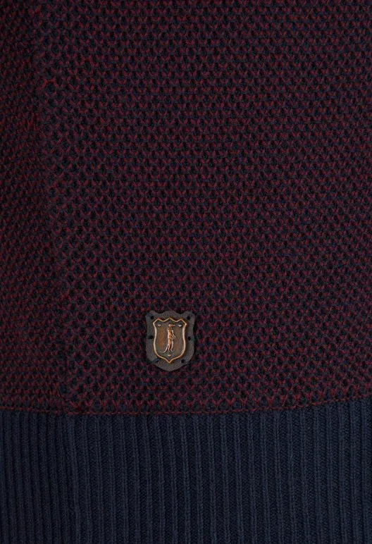 6th Sense Jimmy Half Zip Sweater - Tawny Port