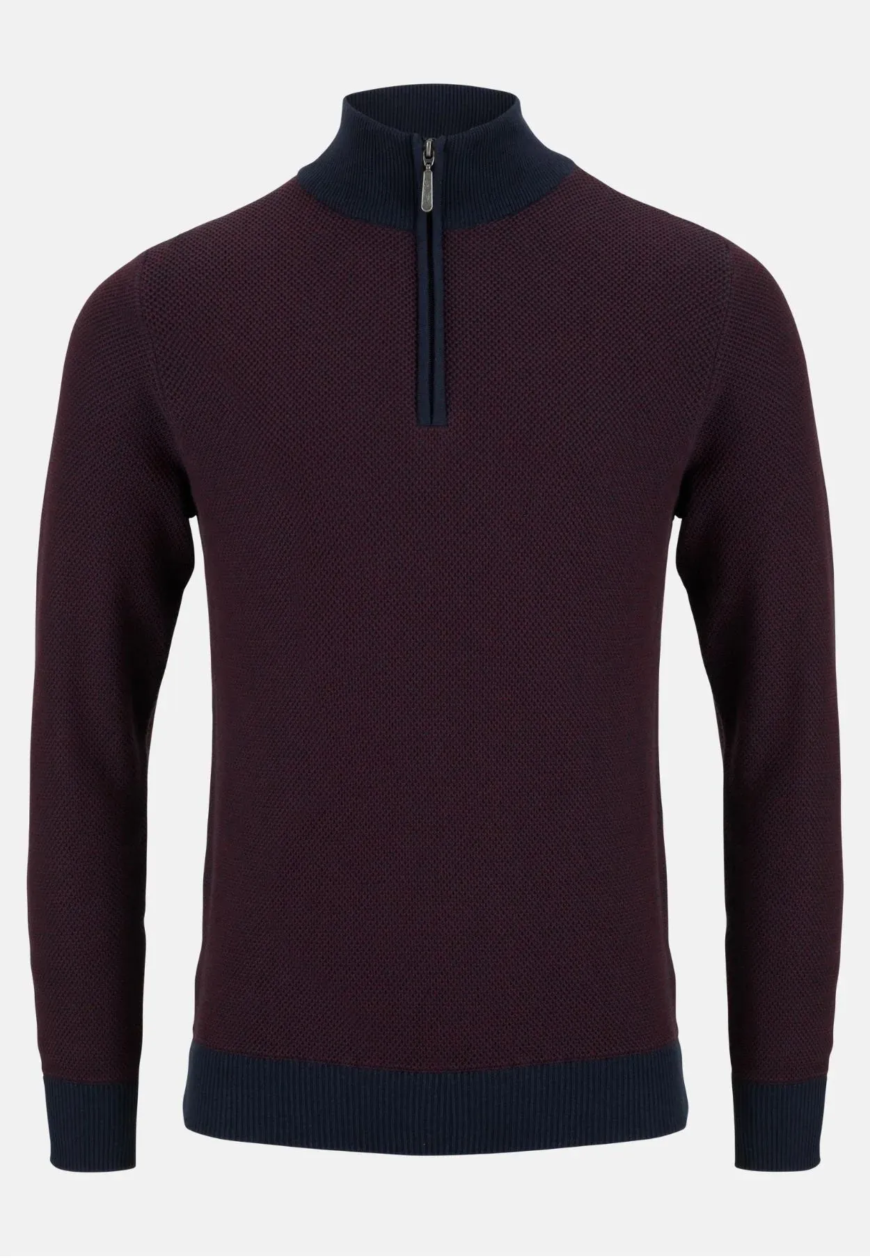 6th Sense Jimmy Half Zip Sweater - Tawny Port