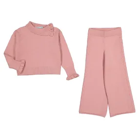 ABE Pink Knit Sweater Pant Set