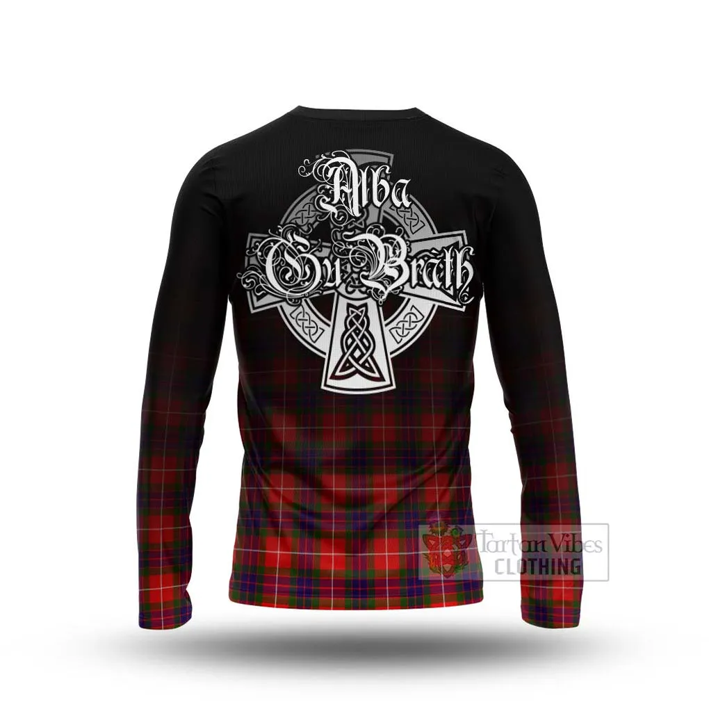 Abernethy Tartan Long Sleeve T-Shirt Featuring Alba Gu Brath Family Crest Celtic Inspired