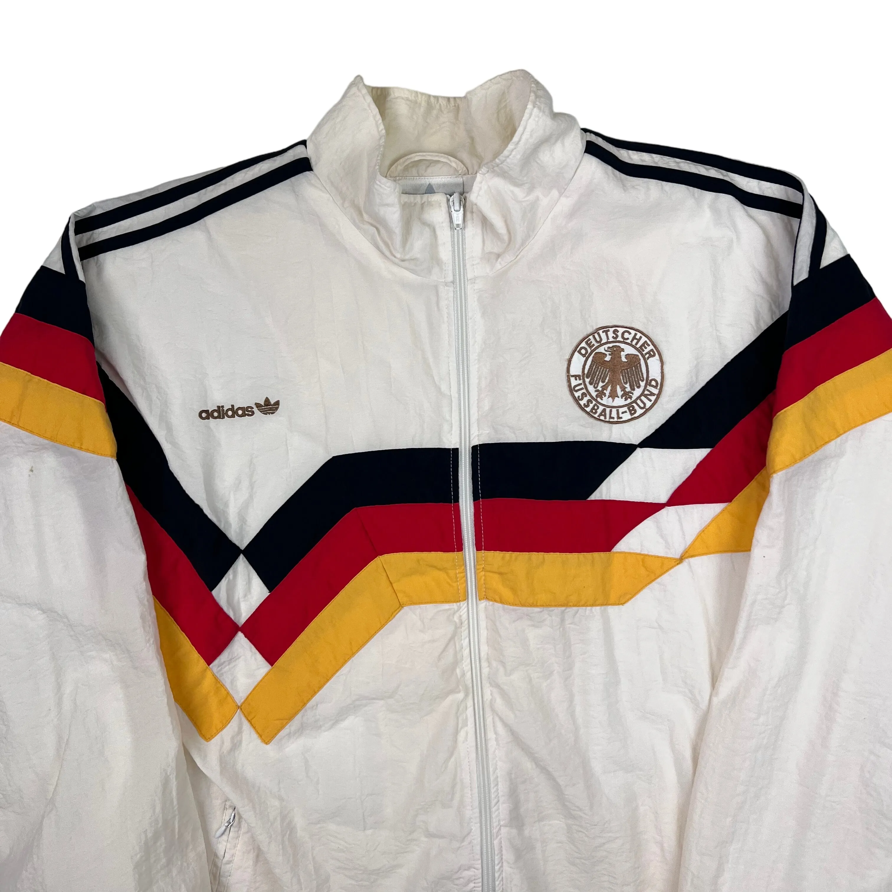 Adidas 1998-90 West Germany Track Jacket Cream Rare