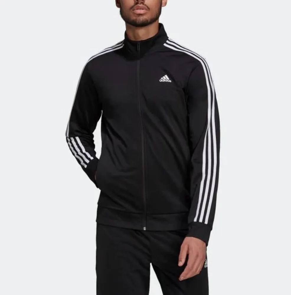 adidas Mens Essentials Warm-Up 3-Stripes Track Jacket