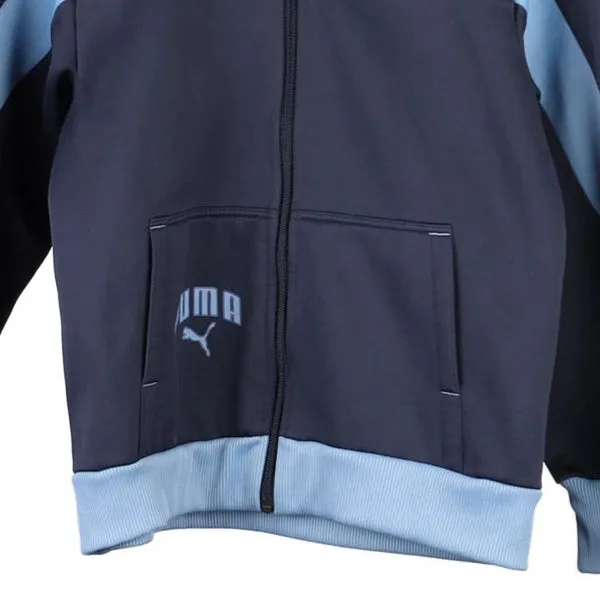 Age 12 Puma Track Jacket - Large Navy Polyester