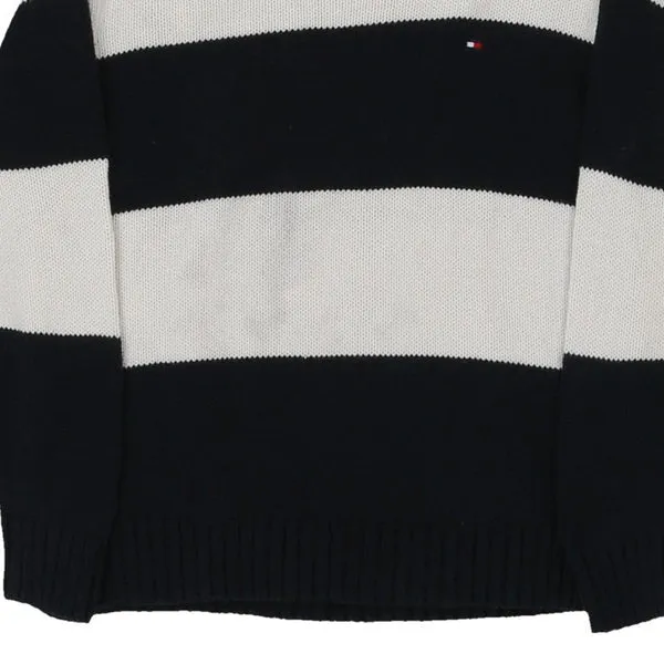 Age 4 Tommy Hilfiger Striped Jumper - XS Navy Cotton