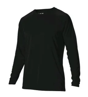 Alleson Tech Crew Long Sleeve Black Adult XXL New Shirt