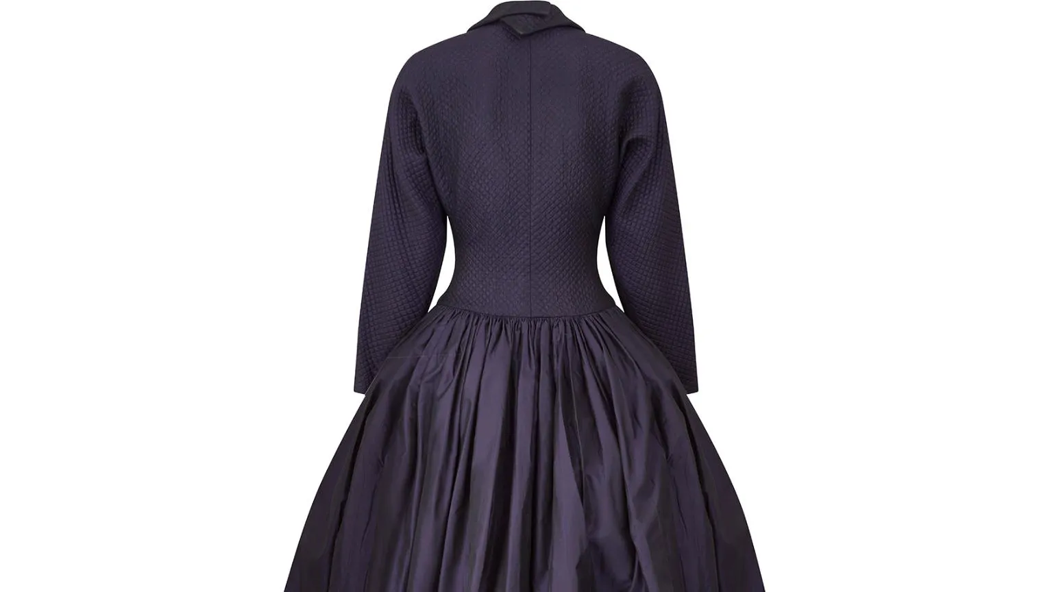 ARCHIVE - 1990s Jacques Azagury Purple Taffeta Victorian Inspired Dress