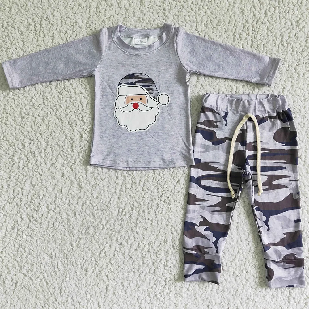 Baby Boy Clothes Set Christmas Boutique Toddler Boys Clothing Outfits 6 B7-37