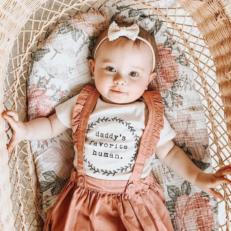 Baby Letter Print Short-sleeve Bodysuit Romper