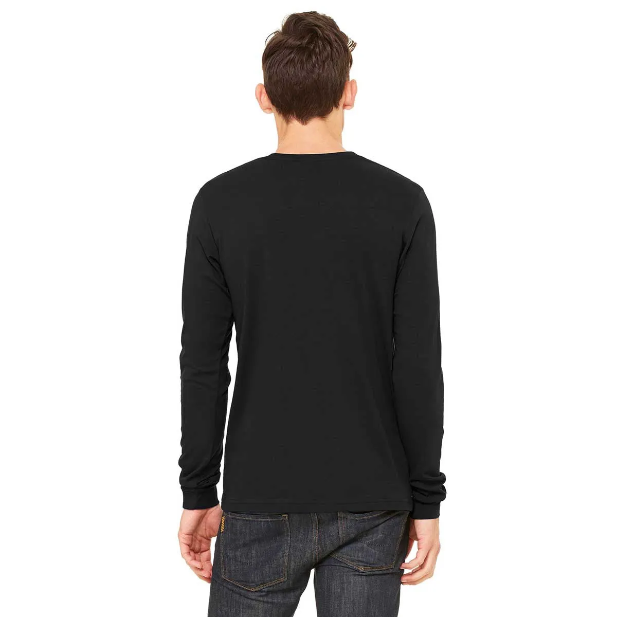 Bella   Canvas Unisex Black Jersey Long-Sleeve T-Shirt