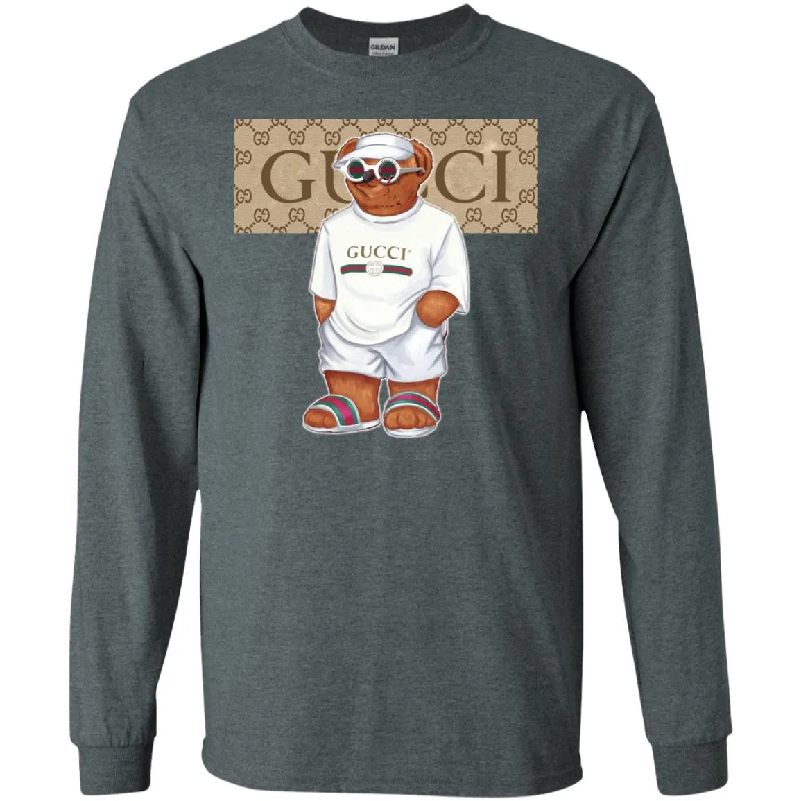 Best Life Gucci Bear T-shirt Men Long Sleeve Shirt