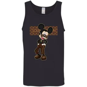 Best Louis Vuitton Mickey Fashion T-shirt Men Cotton Tank