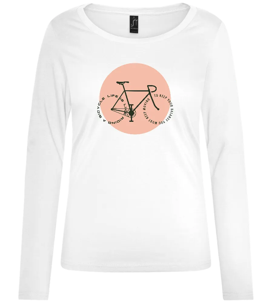 Bicycle Life Design - Comfort women's long sleeve t-shirt