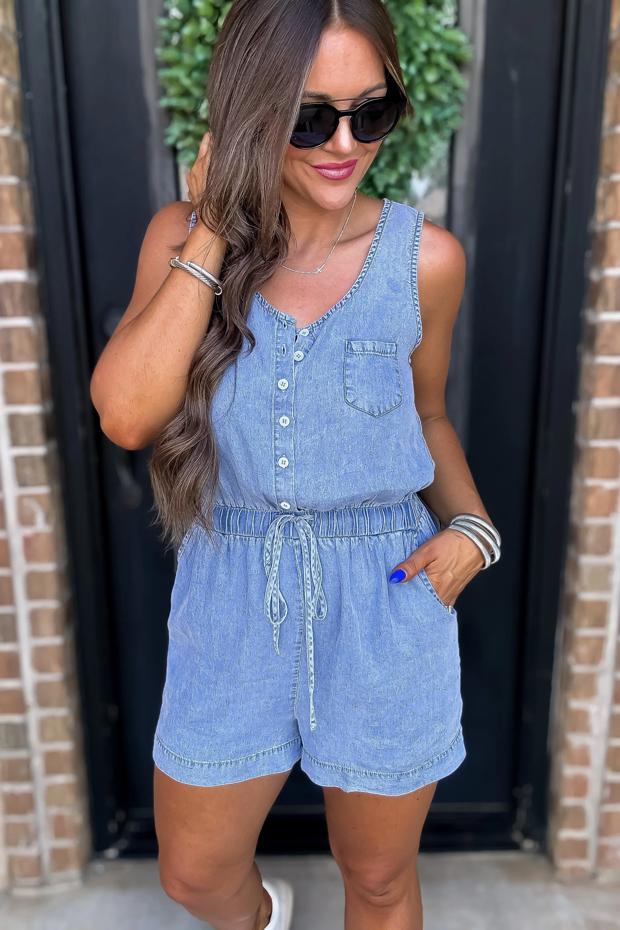 Big Moment Henley Romper