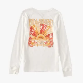 Billabong Girls Rise Up Long Sleeve Tee Salt Crystal