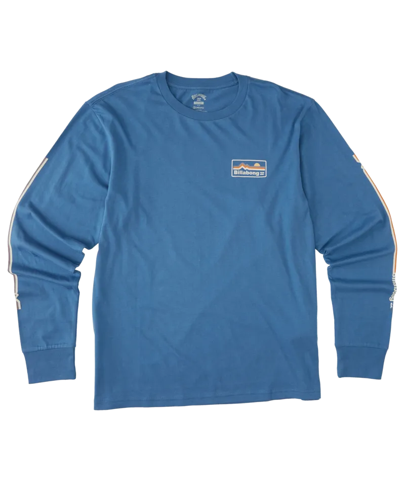 Billabong Range L/S Tee-Washed Denim