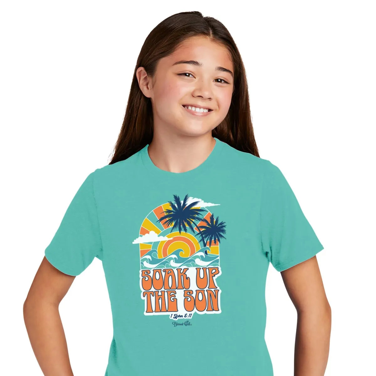 Blessed Girl Kids T-Shirt Soak Up The Son