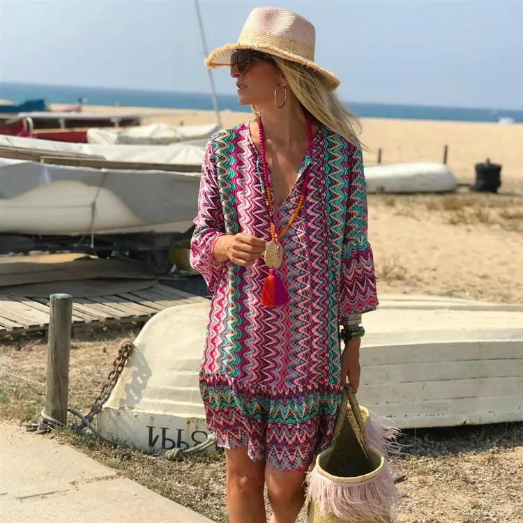 Bohemian Print Casual Dress