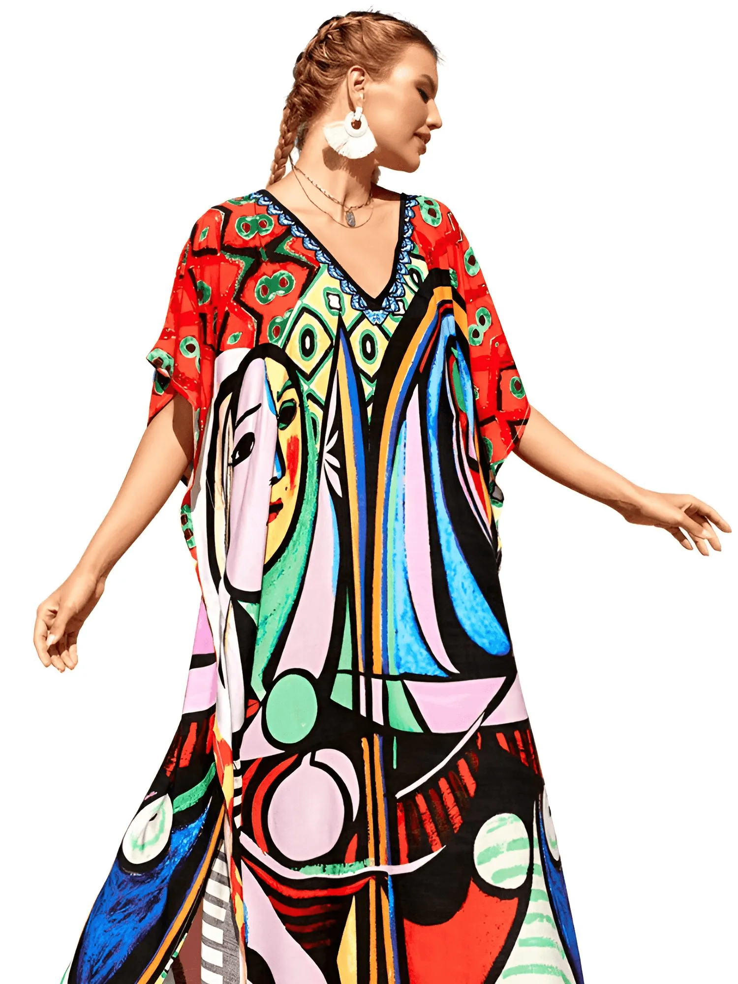 Bohemian V-Neck Batwing Sleeve Caftan For Women - 39 Styles!