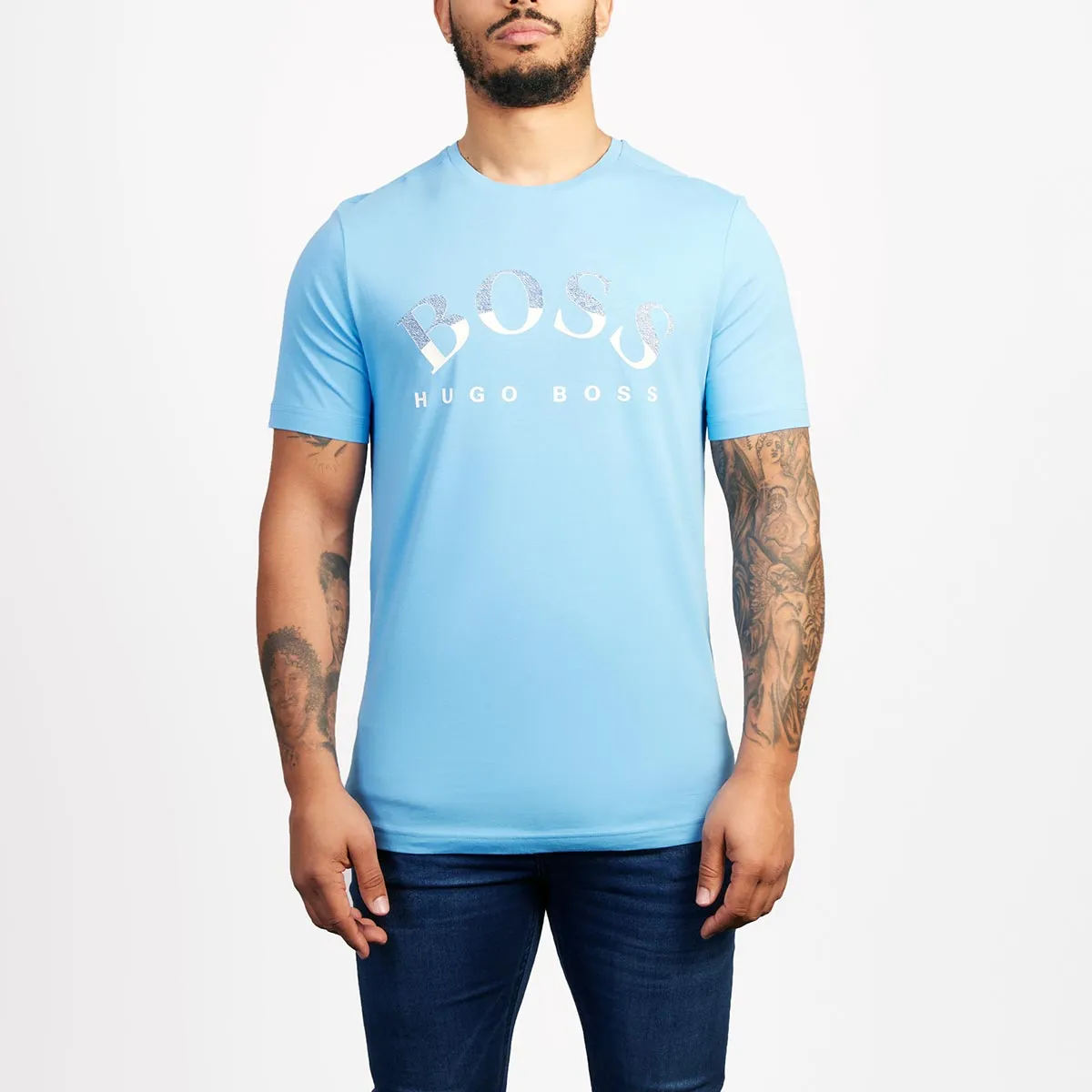 BOSS Tee 1 T-Shirt in Sky Blue