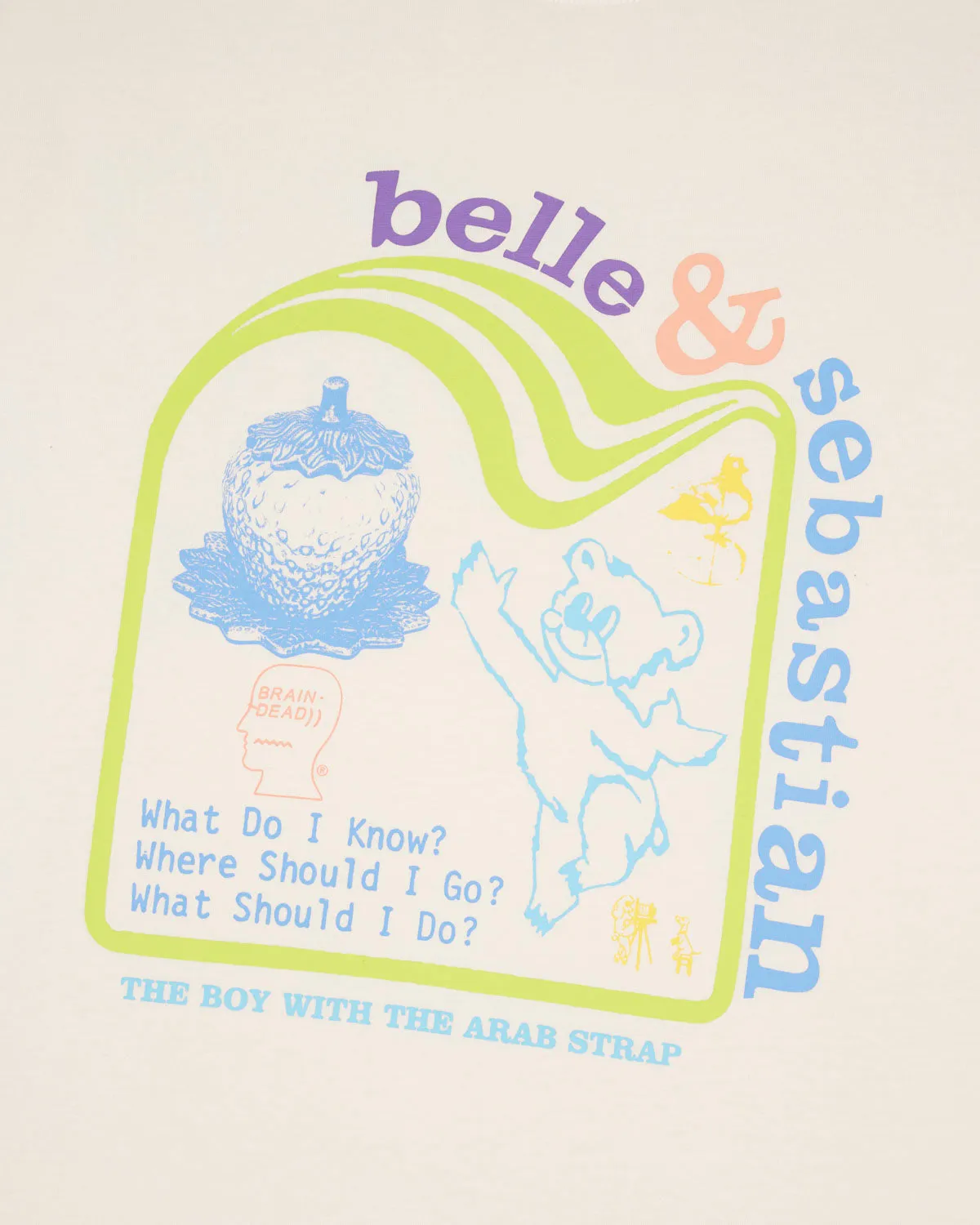 Brain Dead x Belle & Sebastian Boy With The Arab Strap T-Shirt (Tokyo Edition) - Natural