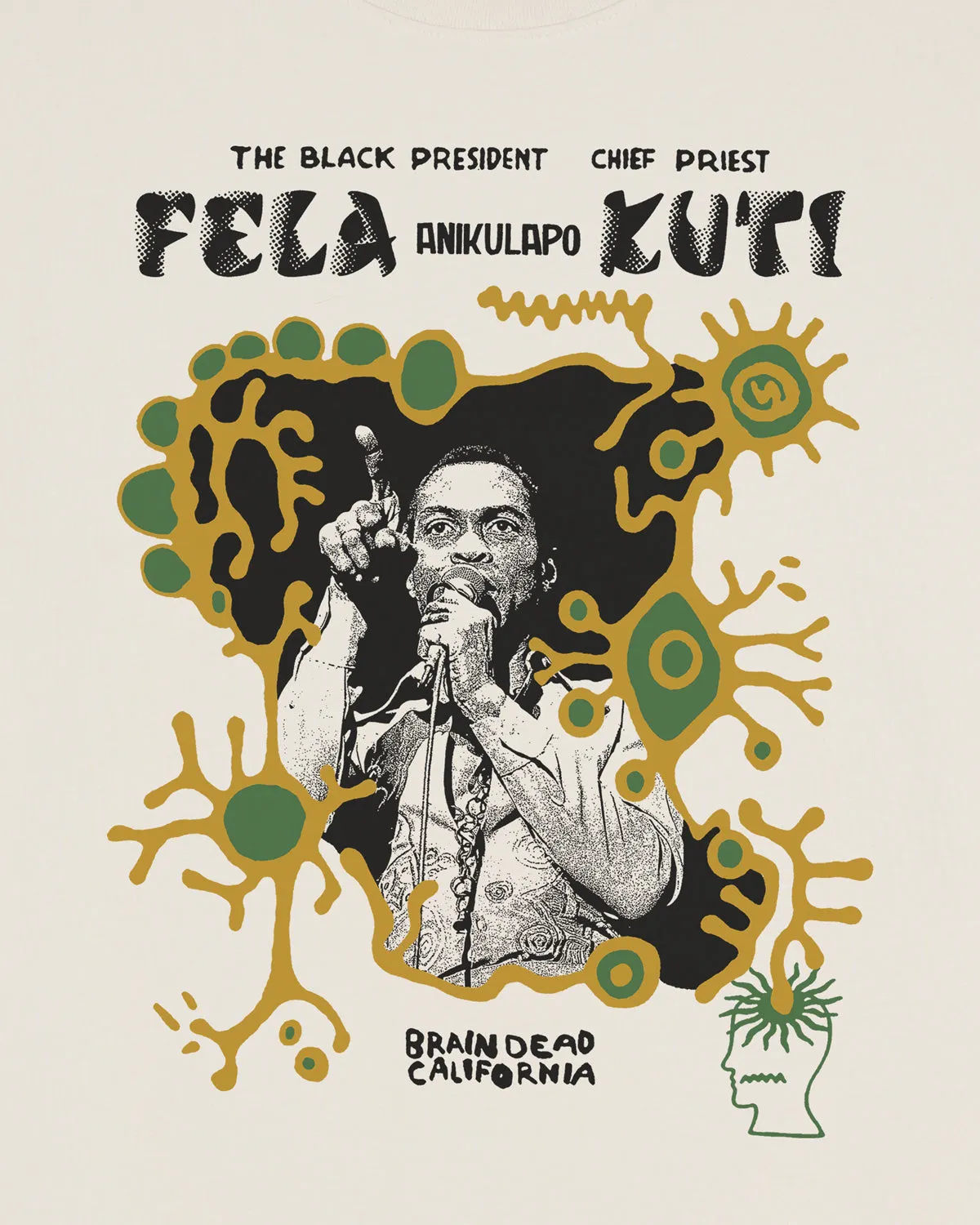 Brain Dead x Fela Kuti T-Shirt - Natural