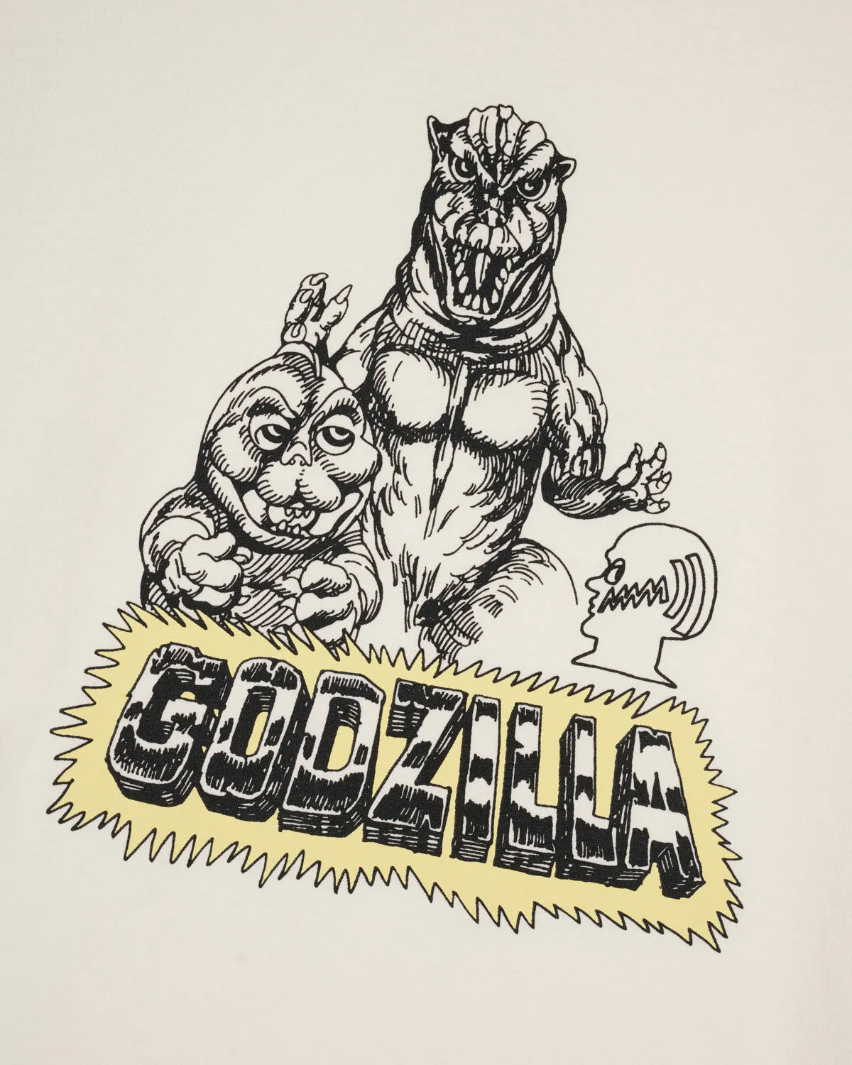 Brain Dead x Godzilla Son of Godzilla T-shirt - Natural