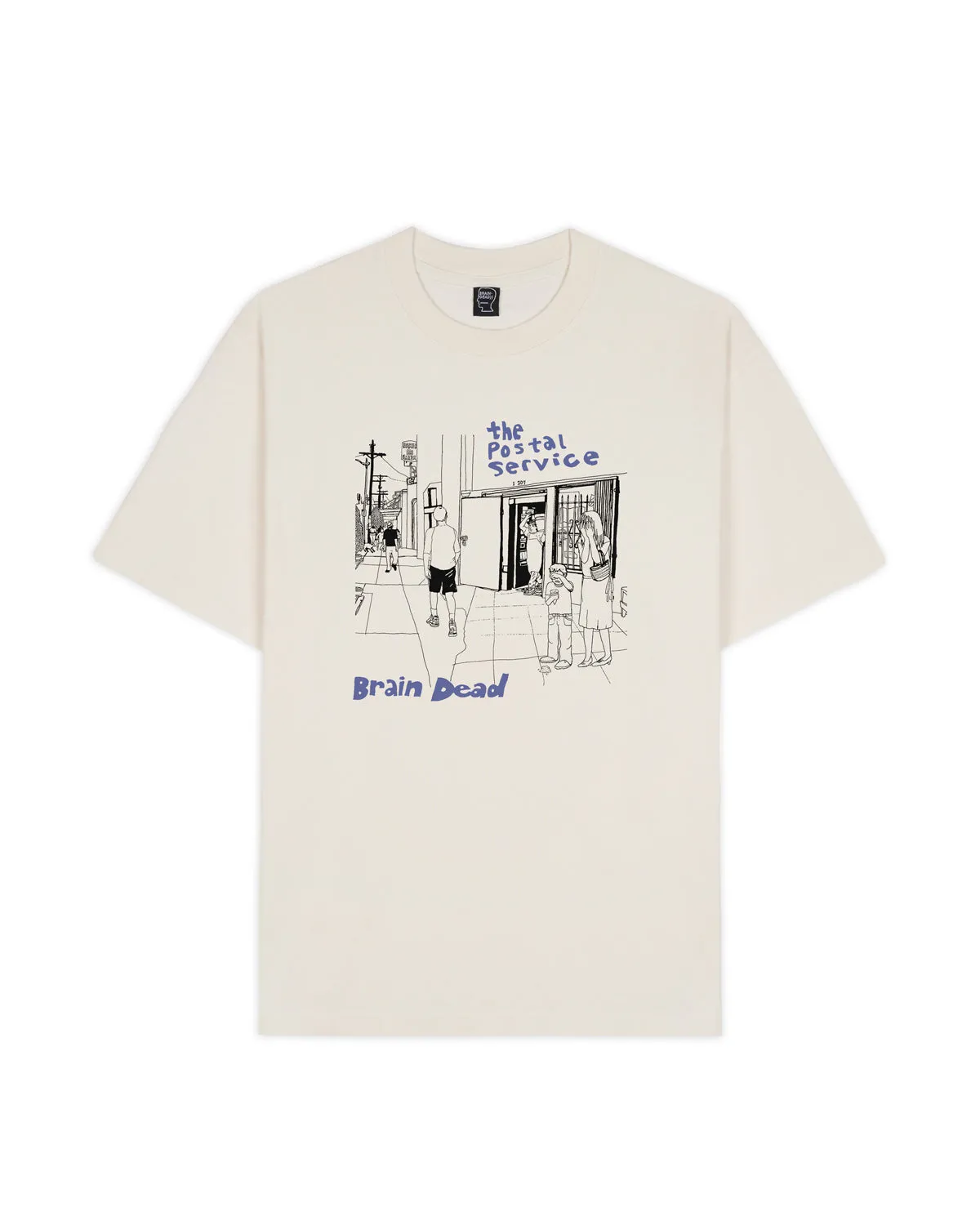 Brain Dead x The Postal Service T-shirt - Natural