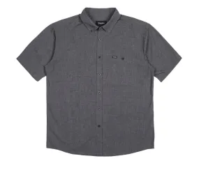 Brixton - Central Men's S/S Woven Shirt, Heather Black