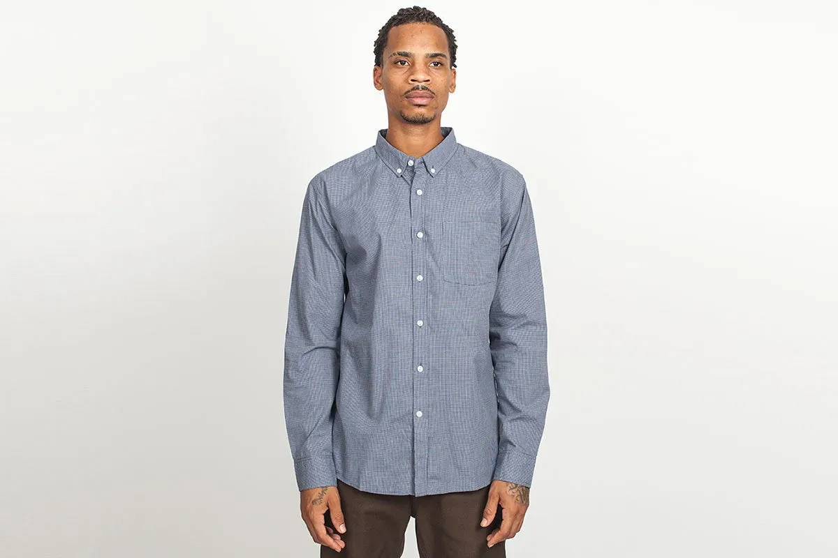 Brixton - Polk Men's L/S Shirt, Navy