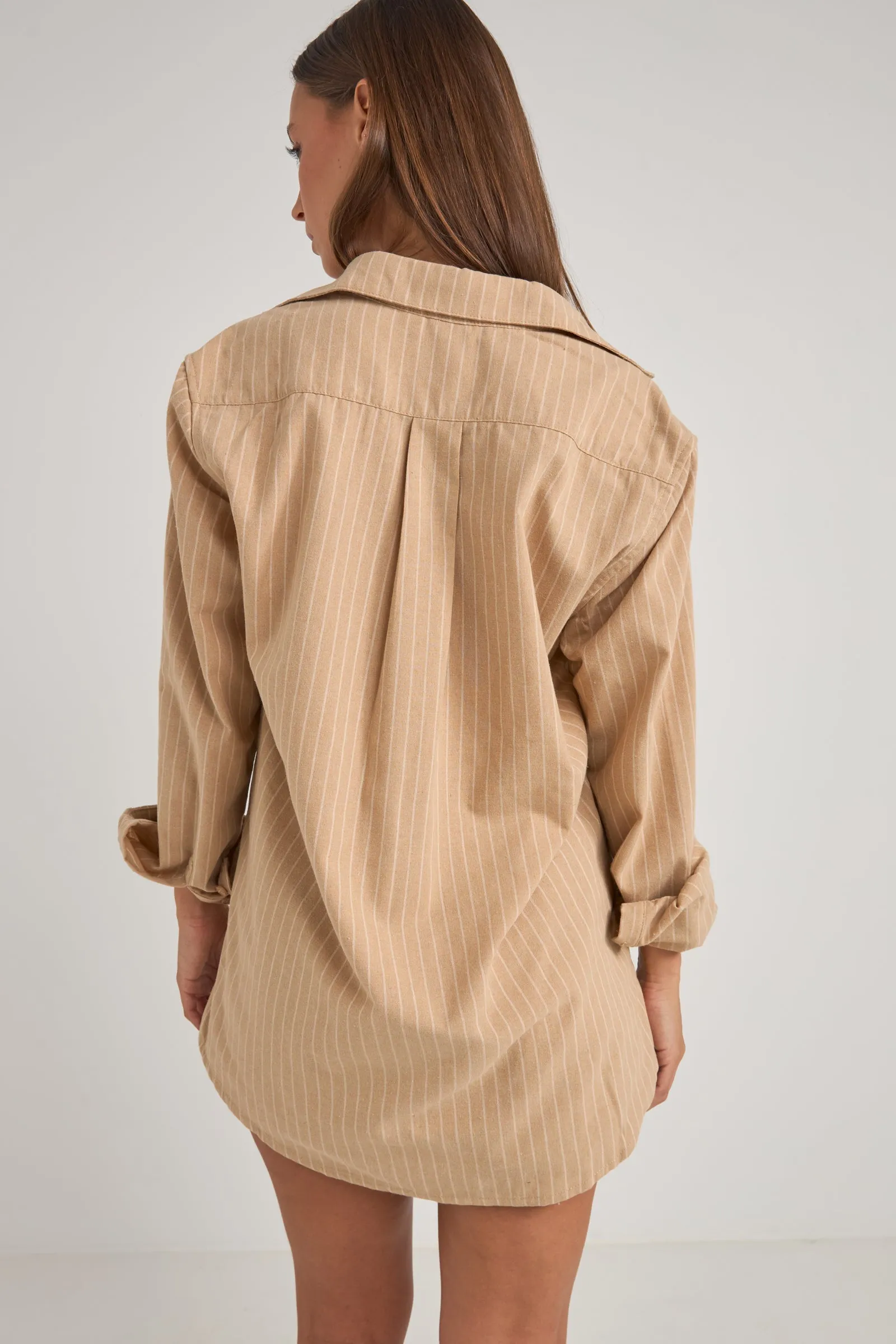 Byron Striped Shirt Natural