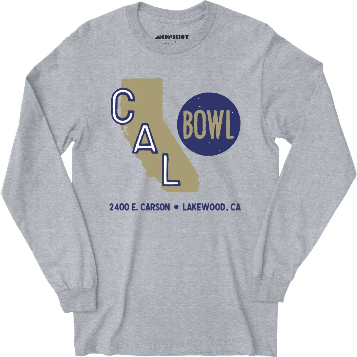 Cal Bowl - Lakewood, CA - Vintage Bowling Alley - Long Sleeve T-Shirt