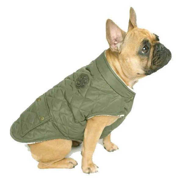 Canada Pooch | Cityscape Coat Army Green SIZE 10, 12 & 22, 24