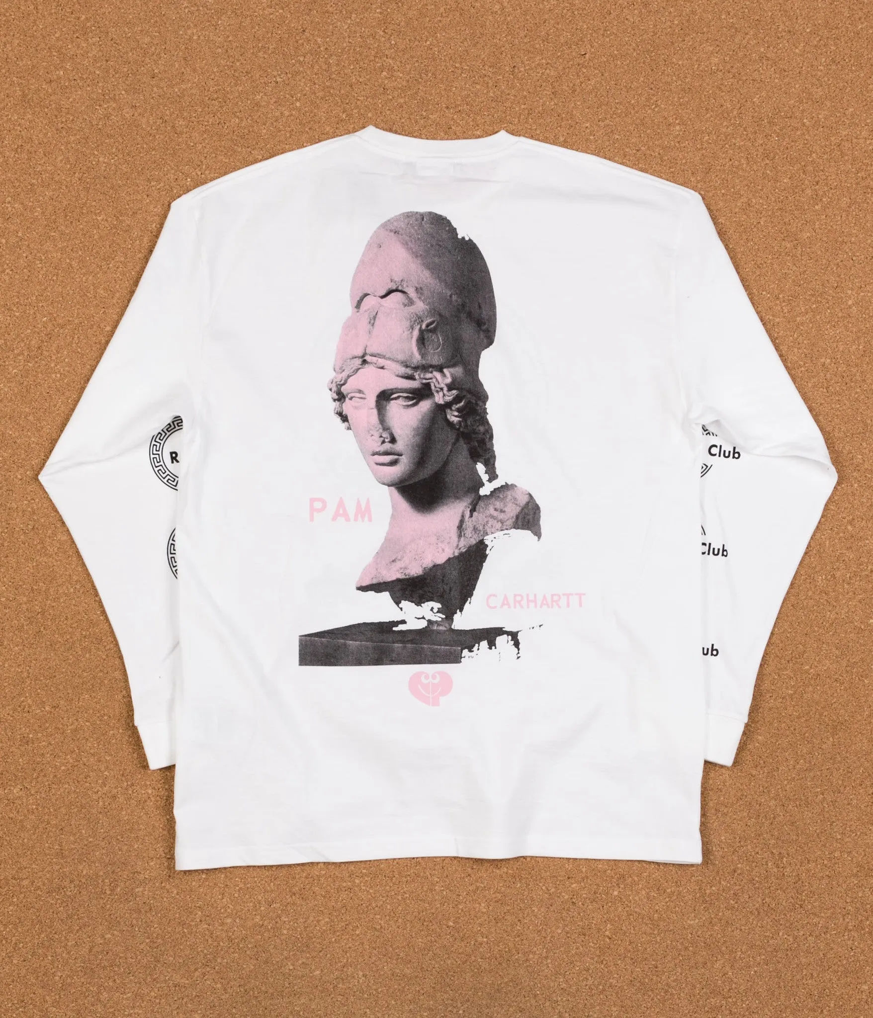 Carhartt x PAM Radio Club Roma Long Sleeve T-Shirt - White