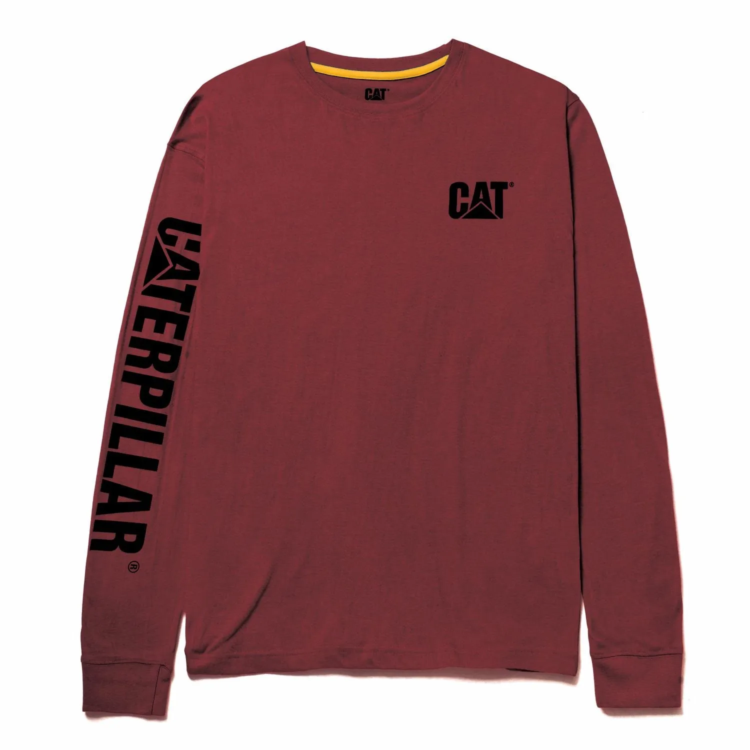 CAT Men's Trademark Banner Long Sleeve Tee