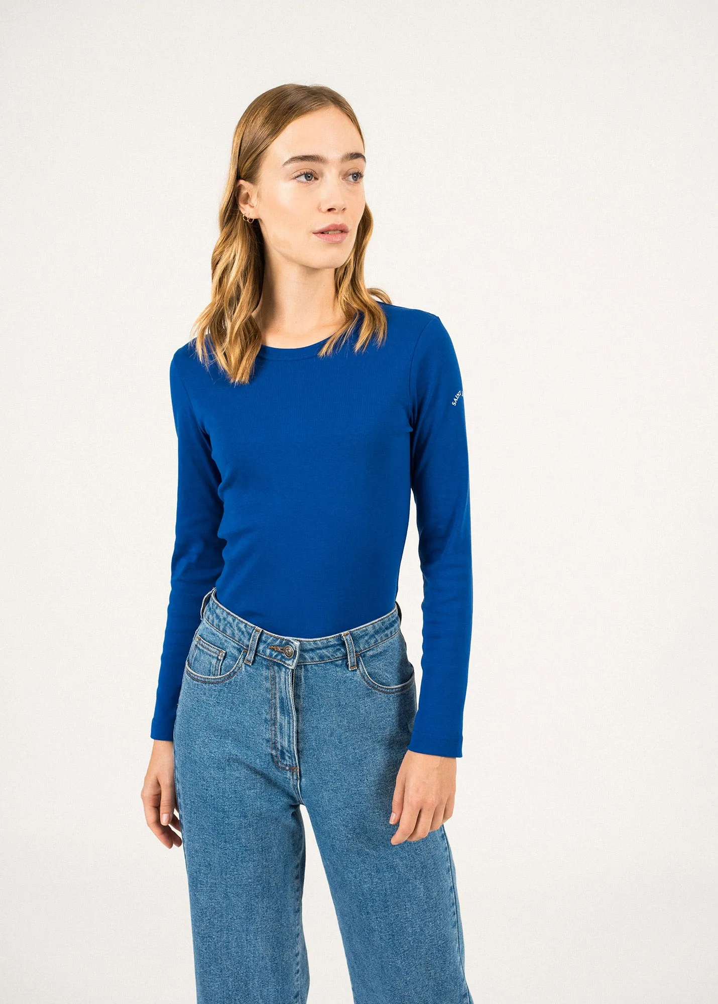 Celina long sleeve t-shirt - round neck, in cotton (GITANE)