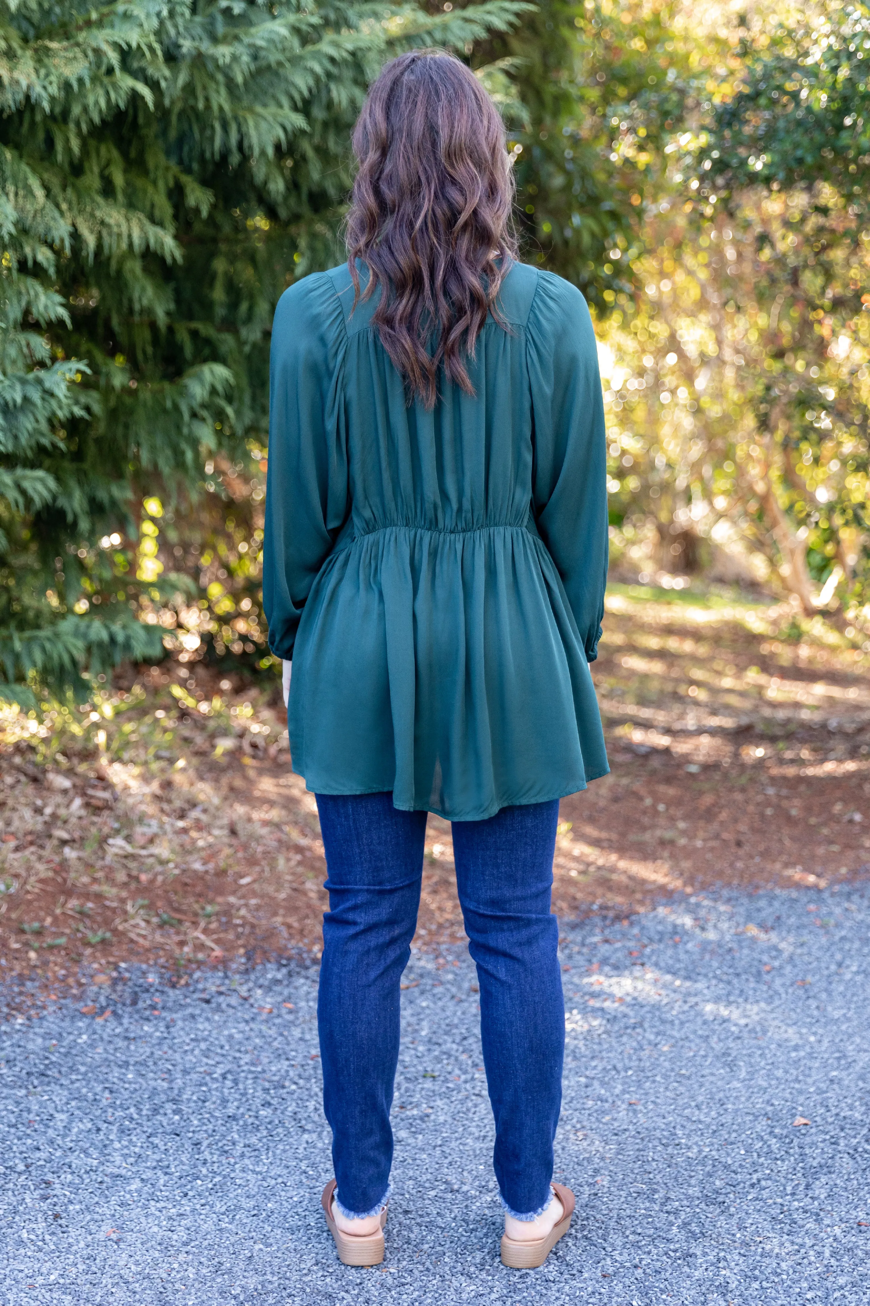 Charlie Top | Peacock Green | FINAL SALE