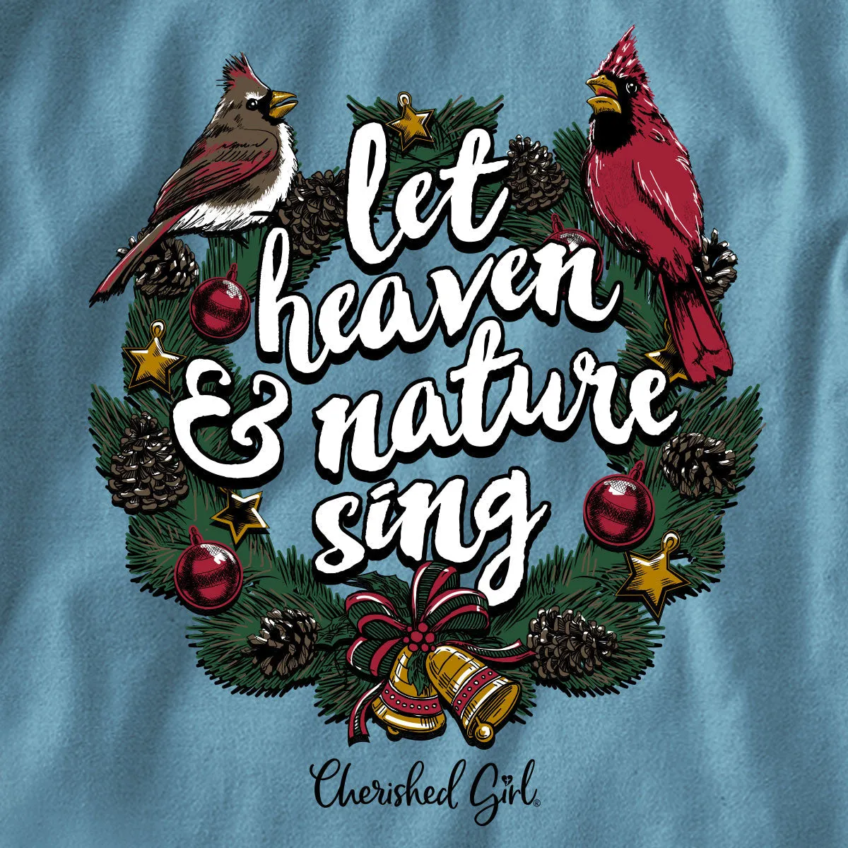 Cherished Girl Cardinal Christmas Long Sleeve T-Shirt