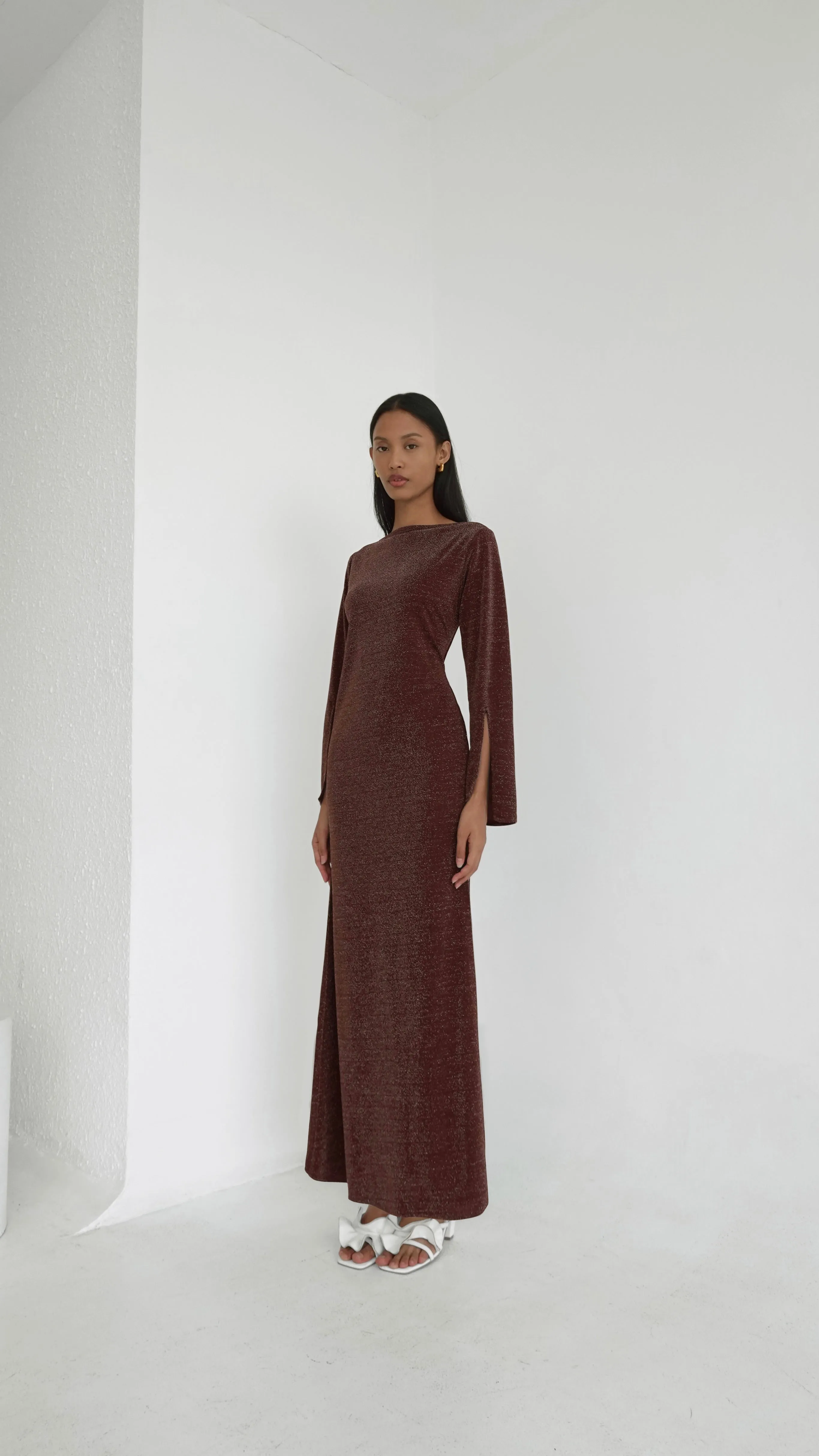 Chocolate Brown Maxi Dress