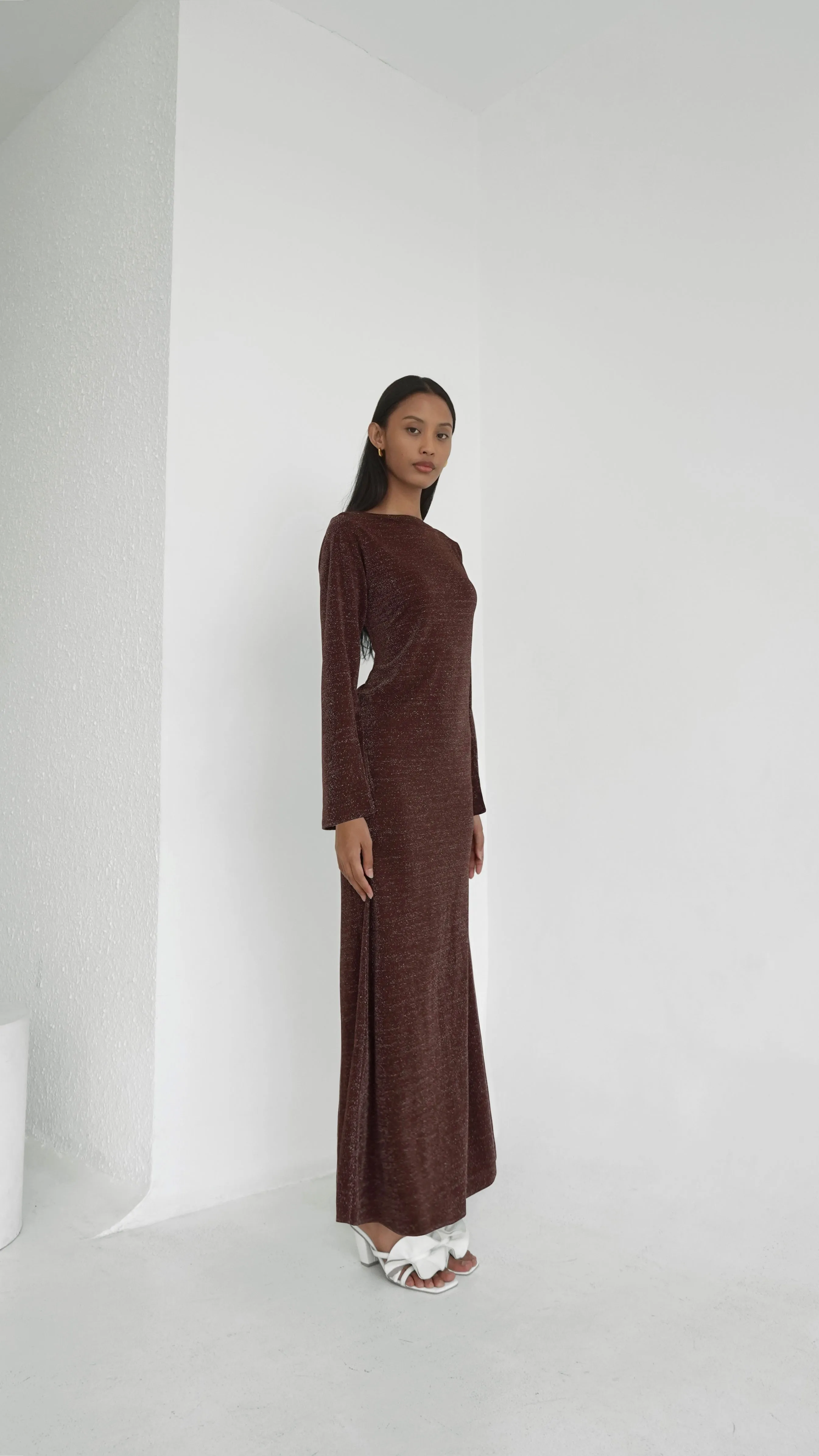 Chocolate Brown Maxi Dress