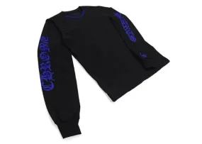 Chrome Hearts 1988 Neck Logo Long Sleeve T-shirt Black/Blue