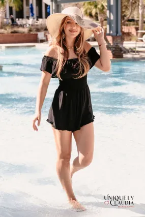 Colleen Off-Shoulder Gauze Romper