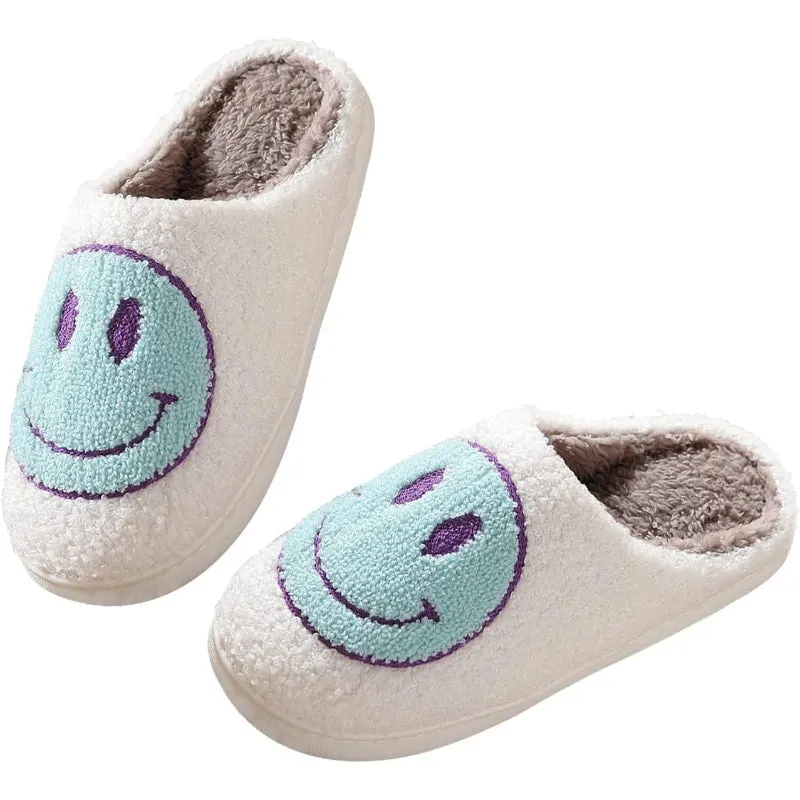 Comfy Smile Plush Slip On Slippers