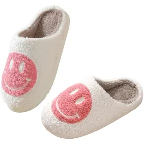 Comfy Smile Plush Slip On Slippers