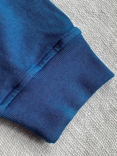 Cotton Long-sleeve T-Shirt | Organic Indigo Hand-dyed