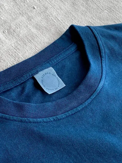 Cotton Long-sleeve T-Shirt | Organic Indigo Hand-dyed