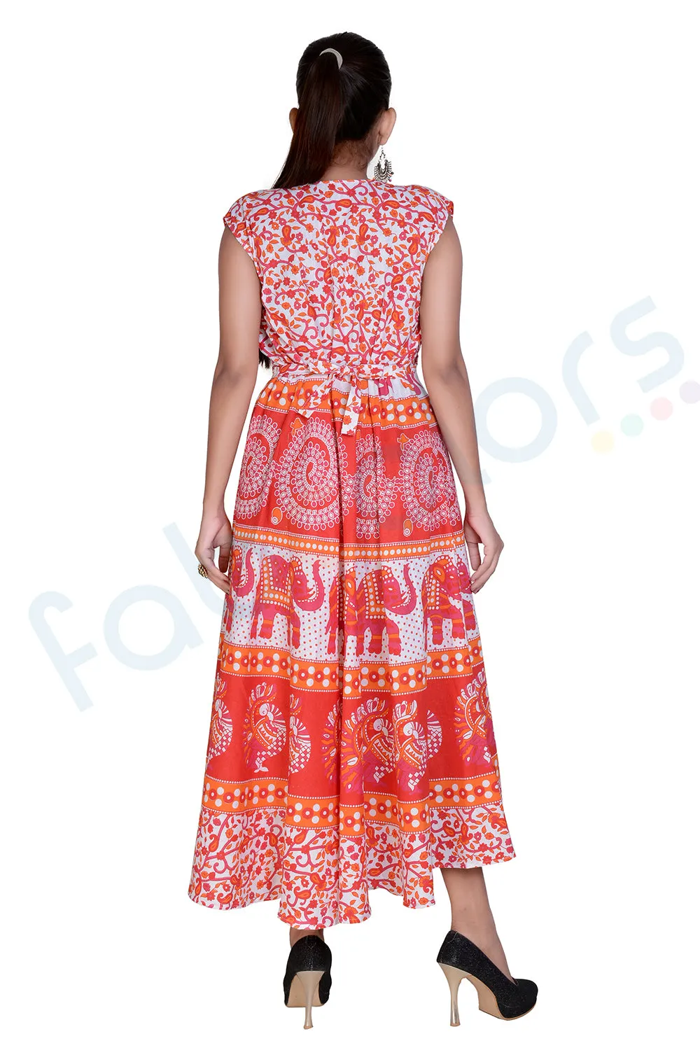 Cotton Traditional Rajasthani Print Maxi