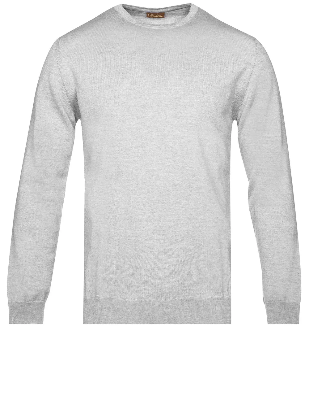 Crew Neck Knitwear Light Grey Melange